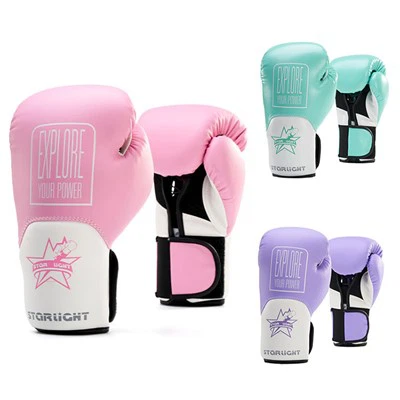 Aukštos kokybės moters rožinės bokso pirštinės